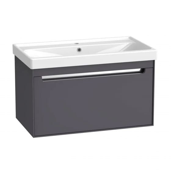 Image of Tavistock: Acumen Wall-mounted Vanity Unit with Basin & Drawer (800mm)