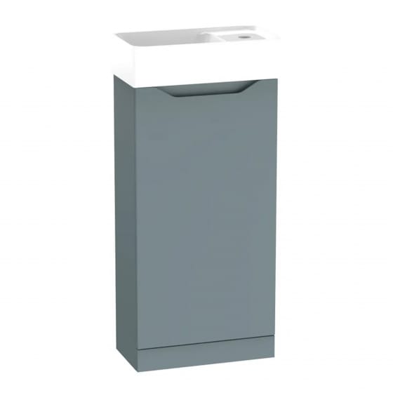 Image of Tavistock: Nimble Floor-standing Cloakroom Unit with Basin & Door (397mm)