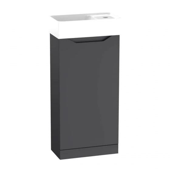 Image of Tavistock: Nimble Floor-standing Cloakroom Unit with Basin & Door (397mm)