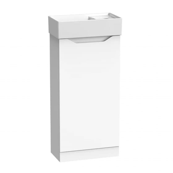 Image of Tavistock: Nimble Floor-standing Cloakroom Unit with Basin & Door (397mm)