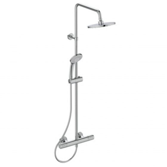 Image of Ideal Standard: Ceratherm T25 Dual Exposed Thermostatic Shower Mixer Pack (Chrome)