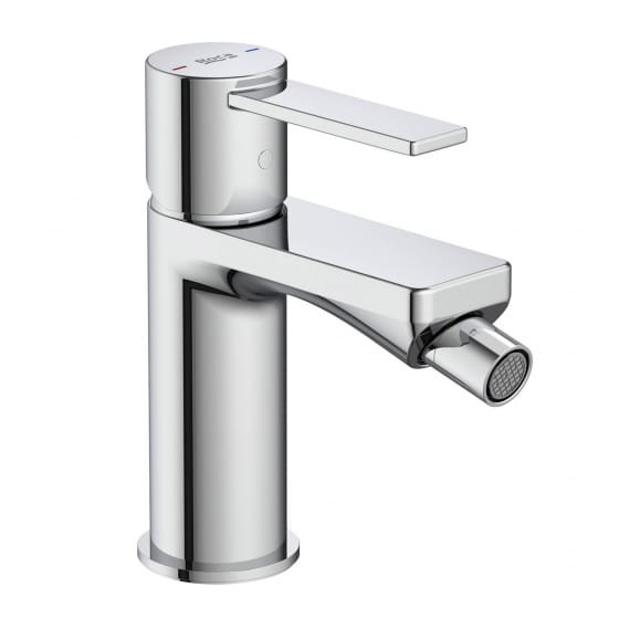 Image of Roca: Targa Deck-mounted Bidet Mixer with Smooth Body