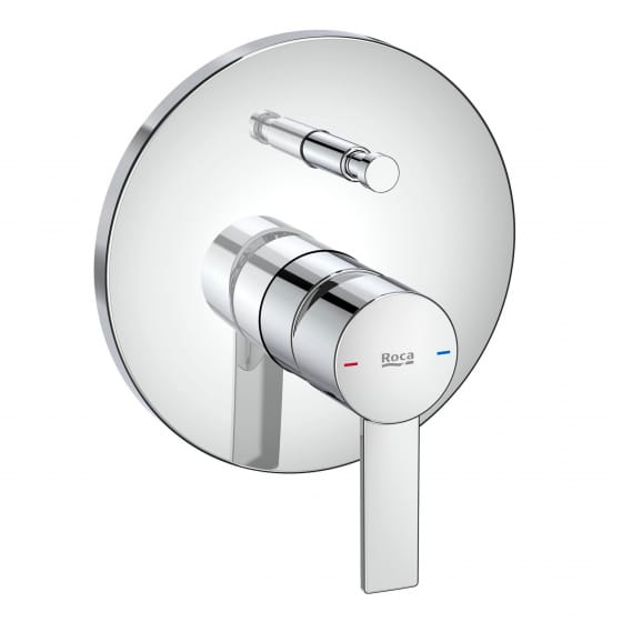 Image of Roca: Targa Wall-mounted Bath-Shower Mixer Valve (2-Way)