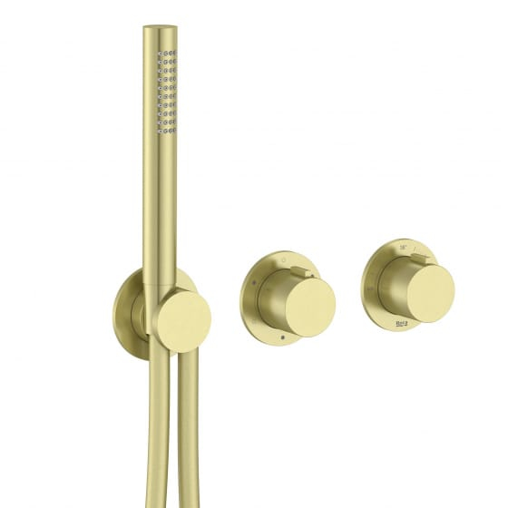 Image of Roca: T-Multi Switch Thermostatic Bath-shower Valve, Diverter and Handset (3-Way)