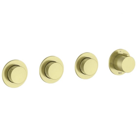 Image of Roca: T-Multi Switch Built-In Thermostatic Shower Valve (3-Way)