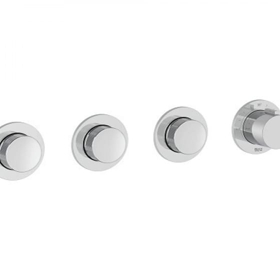 Image of Roca: T-Multi Switch Built-In Thermostatic Shower Valve (3-Way)