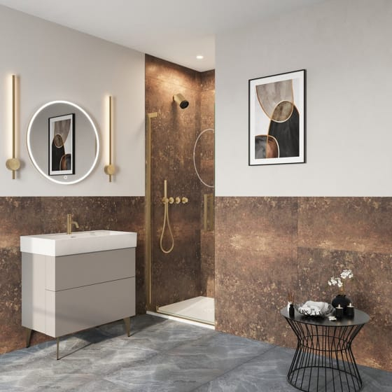 Image of Crosswater: Asura Hinged Shower Door (8mm)