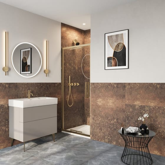 Image of Crosswater: Asura Infold Shower Door (8mm)