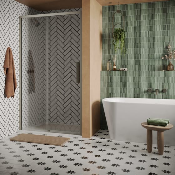 Image of Crosswater: Asura Sliding Shower Door (8mm)