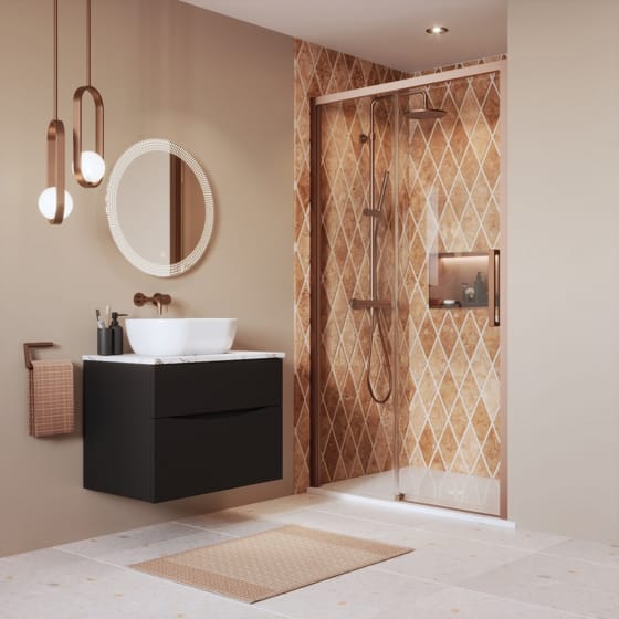 Image of Crosswater: Asura Sliding Shower Door (8mm)