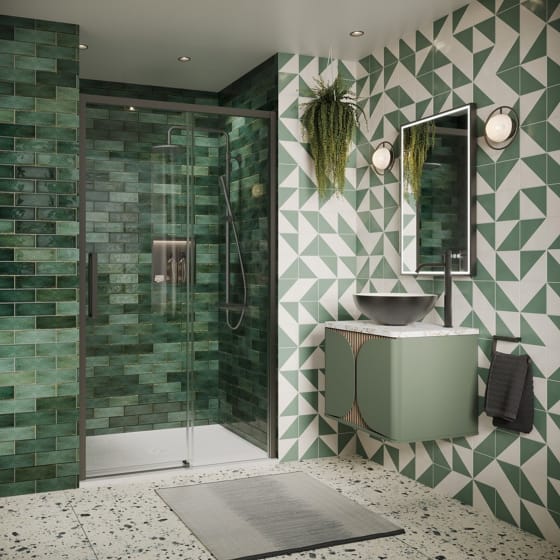 Image of Crosswater: Asura Sliding Shower Door (8mm)