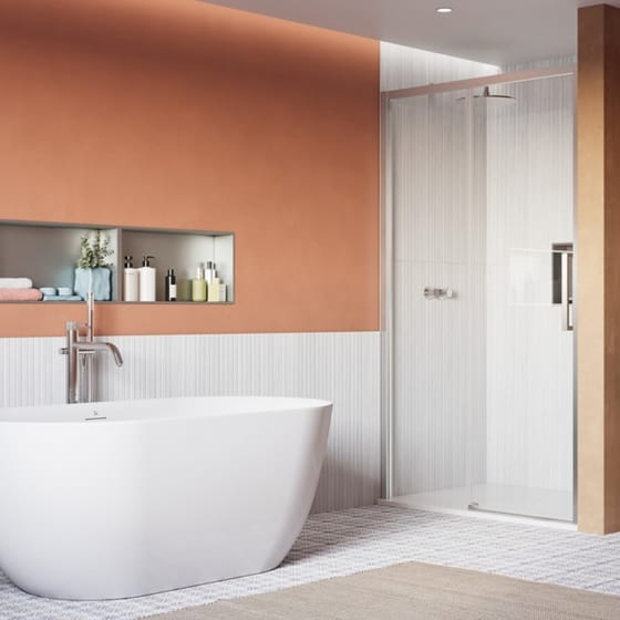 Image of Crosswater: Asura Sliding Shower Door (8mm)