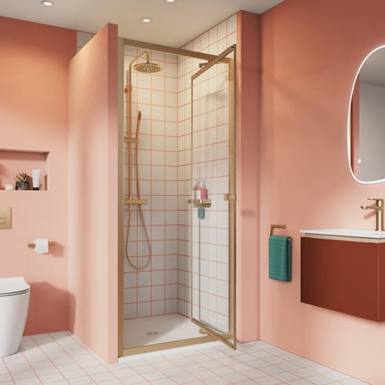 Image of Crosswater: Clear 6 Infold Shower Door (6mm)