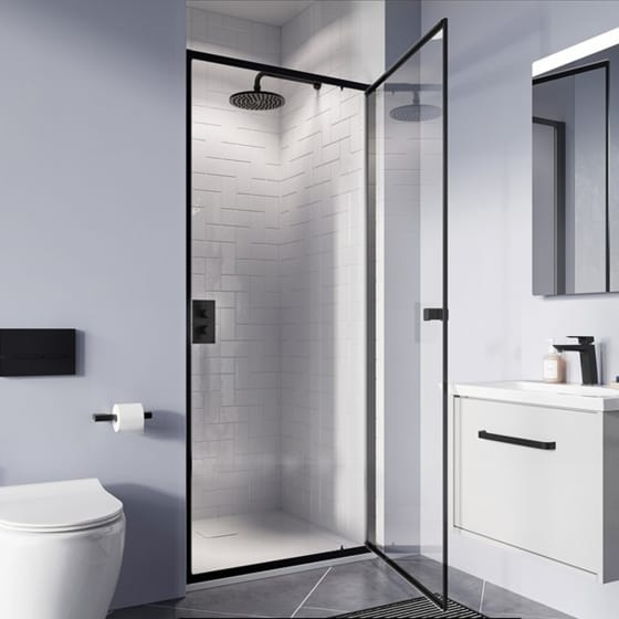 Image of Crosswater: Clear 6 Pivot Shower Door (6mm)