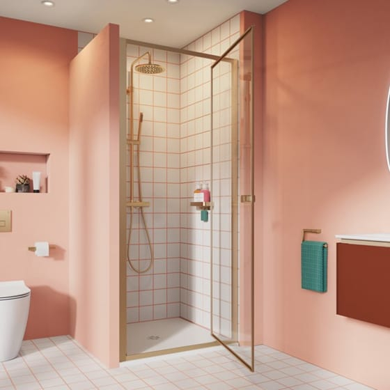 Image of Crosswater: Clear 6 Pivot Shower Door (6mm)