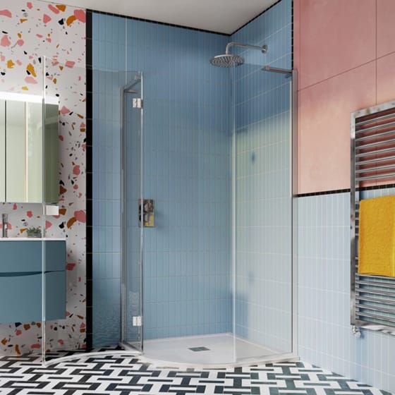 Image of Crosswater: Design 8 Quadrant Single Shower Door - 900mm