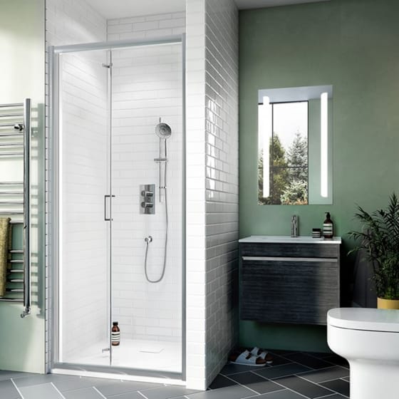 Image of Crosswater: Kai 6 Bi-fold Shower Door (6mm)