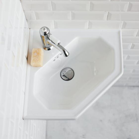 Image of Burlington Cloakroom 600mm Corner Basin