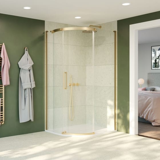 Image of Crosswater: Optix 10 Offset Quadrant Shower Enclosure (10mm)