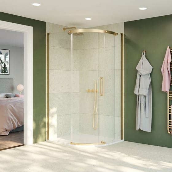 Image of Crosswater: Optix 10 Offset Quadrant Shower Enclosure (10mm)