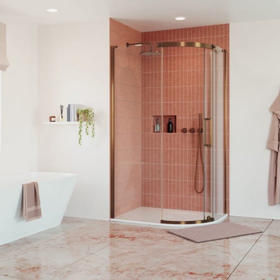 Image of Crosswater: Optix 10 Offset Quadrant Shower Enclosure (10mm)