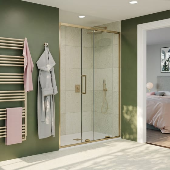 Image of Crosswater: Optix 10 Single Sliding Shower Door (10mm)