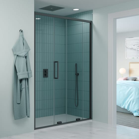 Image of Crosswater: Optix 10 Single Sliding Shower Door (10mm)