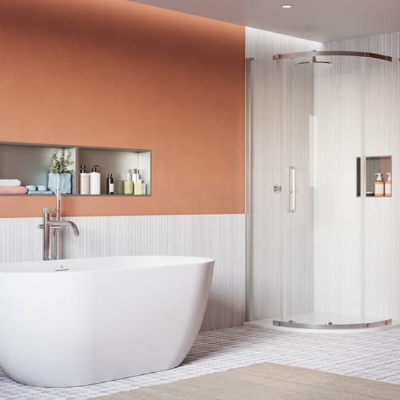 Image of Crosswater: Asura Quadrant Single Shower Door (8mm)