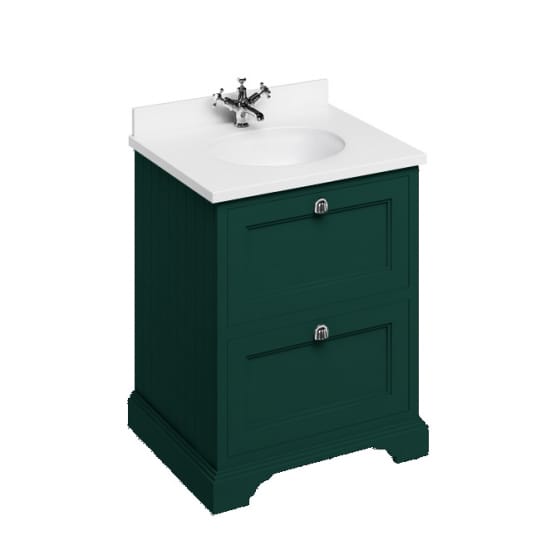Image of Burlington Freestanding 650mm Vanity Unit with Minerva Worktop