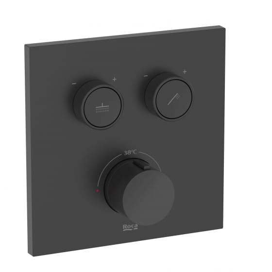 Image of T-3000 Wall-mounted Built-in Square Thermostatic Shower Mixer Valve (2-Way)