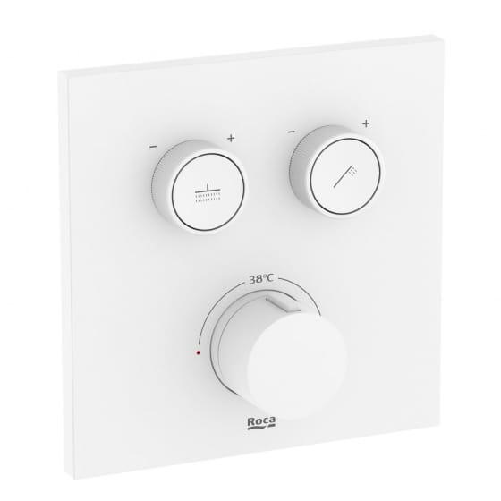 Image of T-3000 Wall-mounted Built-in Square Thermostatic Shower Mixer Valve (2-Way)