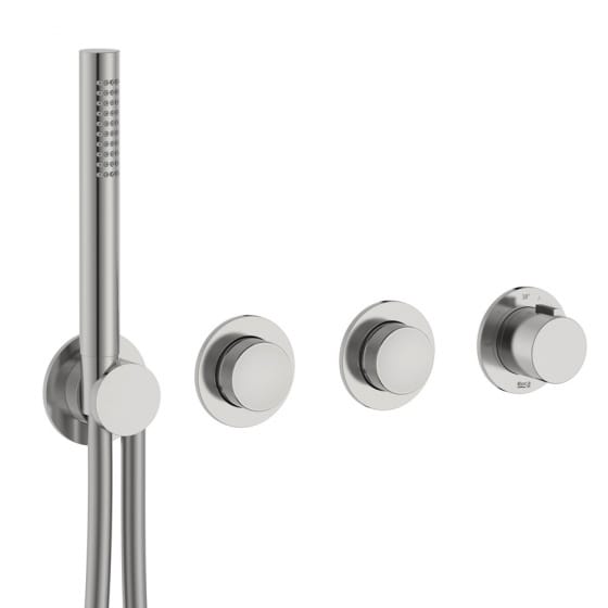 Image of Roca: T-Multi Switch Thermostatic Bath-shower Valve, Outlet and Handset (2-Way)