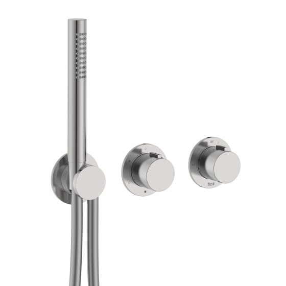 Image of Roca: T-Multi Switch Thermostatic Bath-shower Valve, Diverter and Handset (3-Way)