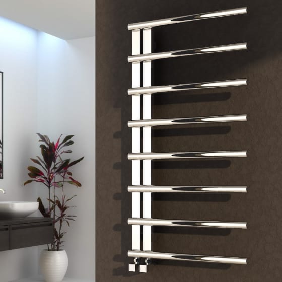 Image of Reina Celico Stainless Steel Heated Towel Rail