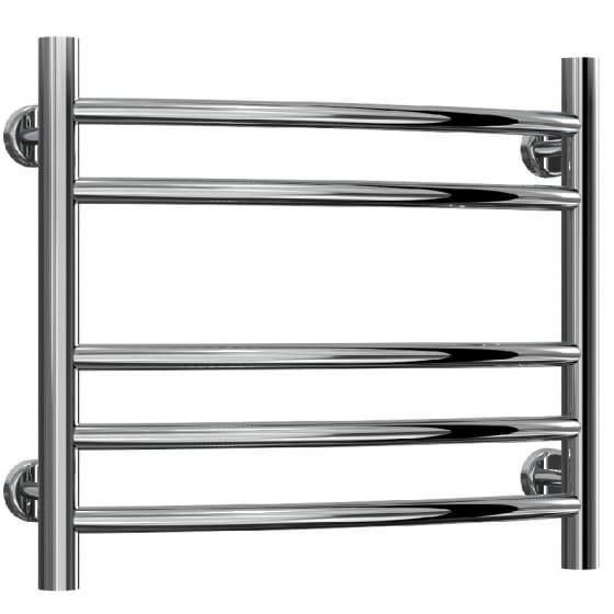 Image of Reina Eos Curved Stainless Steel Heated Towel Rail