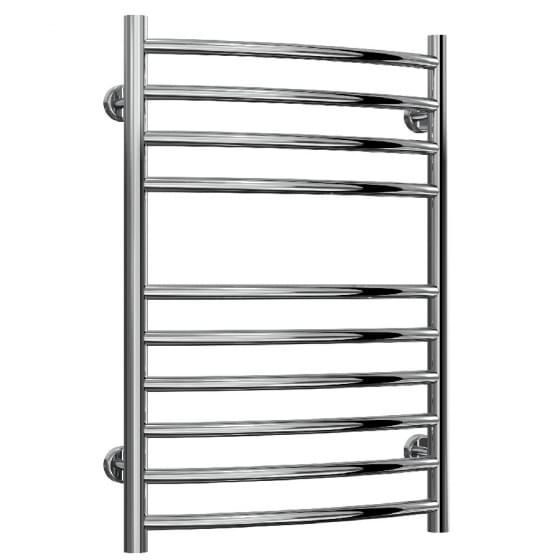 Image of Reina Eos Curved Stainless Steel Heated Towel Rail