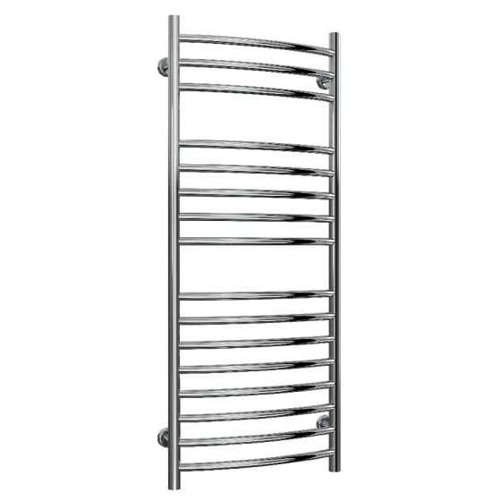 Image of Reina Eos Curved Stainless Steel Heated Towel Rail