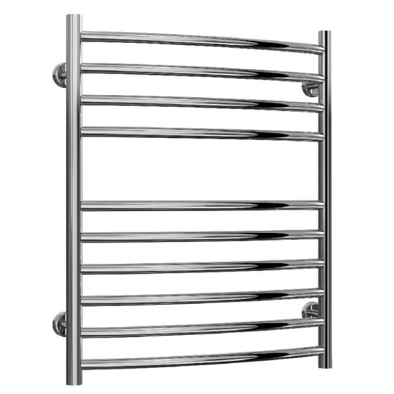 Image of Reina Eos Curved Stainless Steel Heated Towel Rail