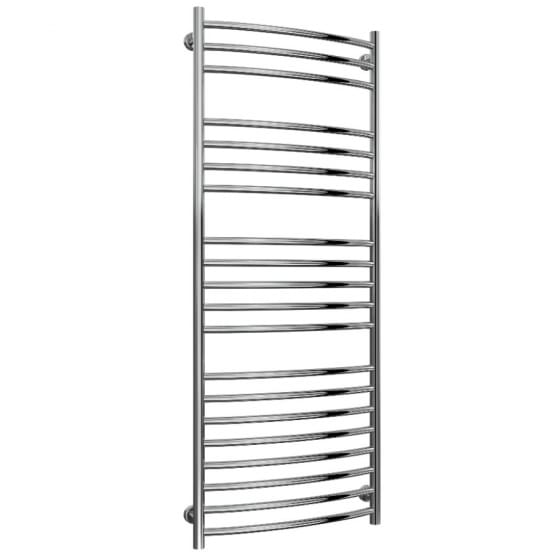 Image of Reina Eos Curved Stainless Steel Heated Towel Rail