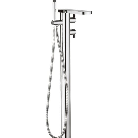 Image of Crosswater Wisp Freestanding Bath Tap With Shower Kit
