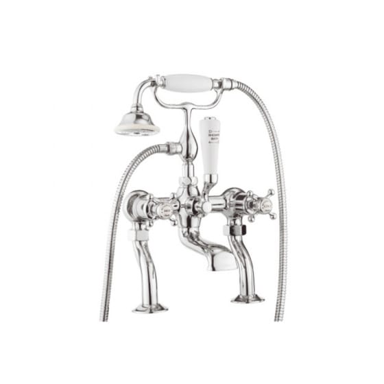 Image of Crosswater Belgravia Deck Mounted Bath Filler With Shower Kit