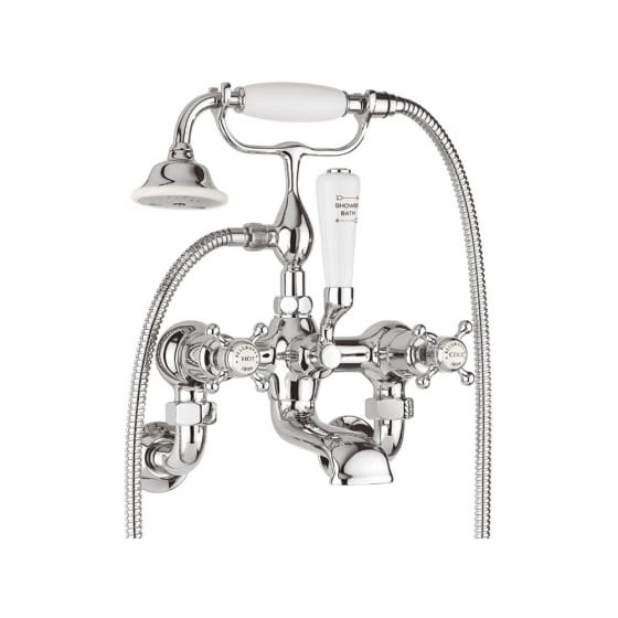 Image of Crosswater Belgravia Deck Mounted Bath Filler With Shower Kit