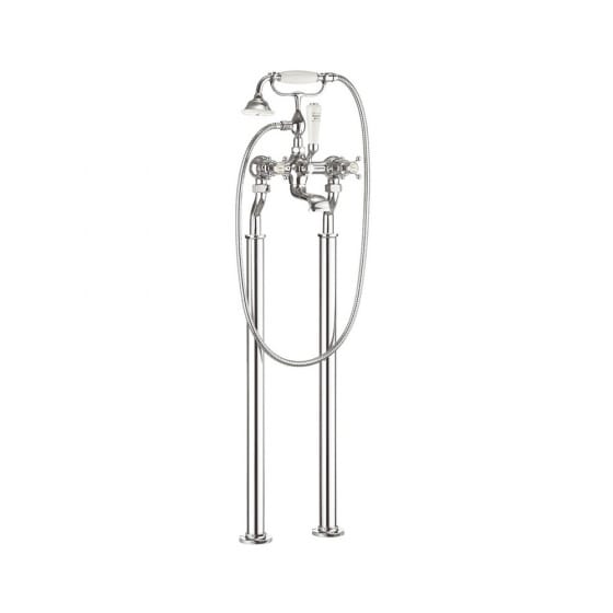 Image of Crosswater Belgravia Deck Mounted Bath Filler With Shower Kit