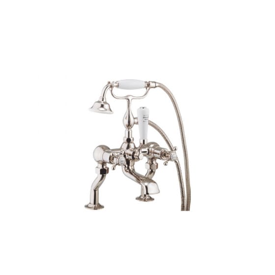 Image of Crosswater Belgravia Deck Mounted Bath Filler With Shower Kit