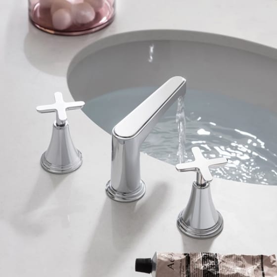 Image of Crosswater Celeste Deck Mounted 3 Hole Basin Tap Set