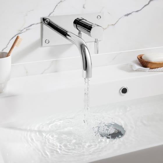 Image of Crosswater Design Wall Mounted 2 Hole Basin Tap Set