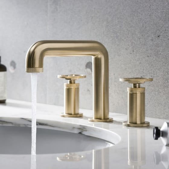 Image of Crosswater Union Deck Mounted 3 Hole Basin Tap Set