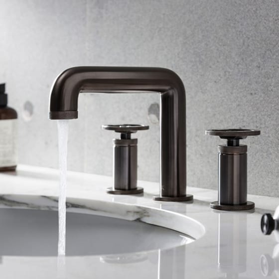 Image of Crosswater Union Deck Mounted 3 Hole Basin Tap Set