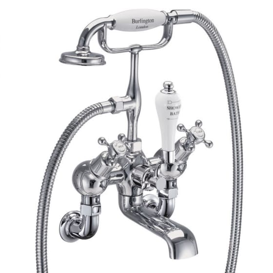 Image of Burlington Traditional Wall Mounted Bath Filler Tap