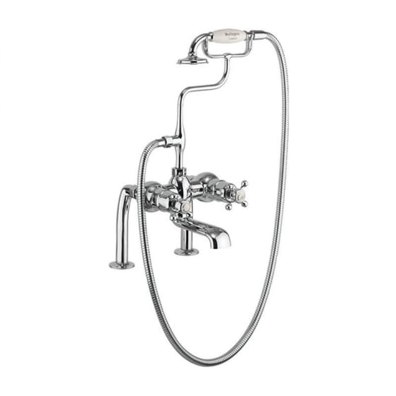 Image of Burlington Tay Thermostatic Deck Mounted Bath Shower Mixer Tap